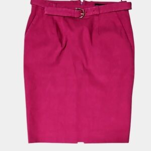 Gucci Cranberry Belted Pencil Skirt Size 42 (10/12)